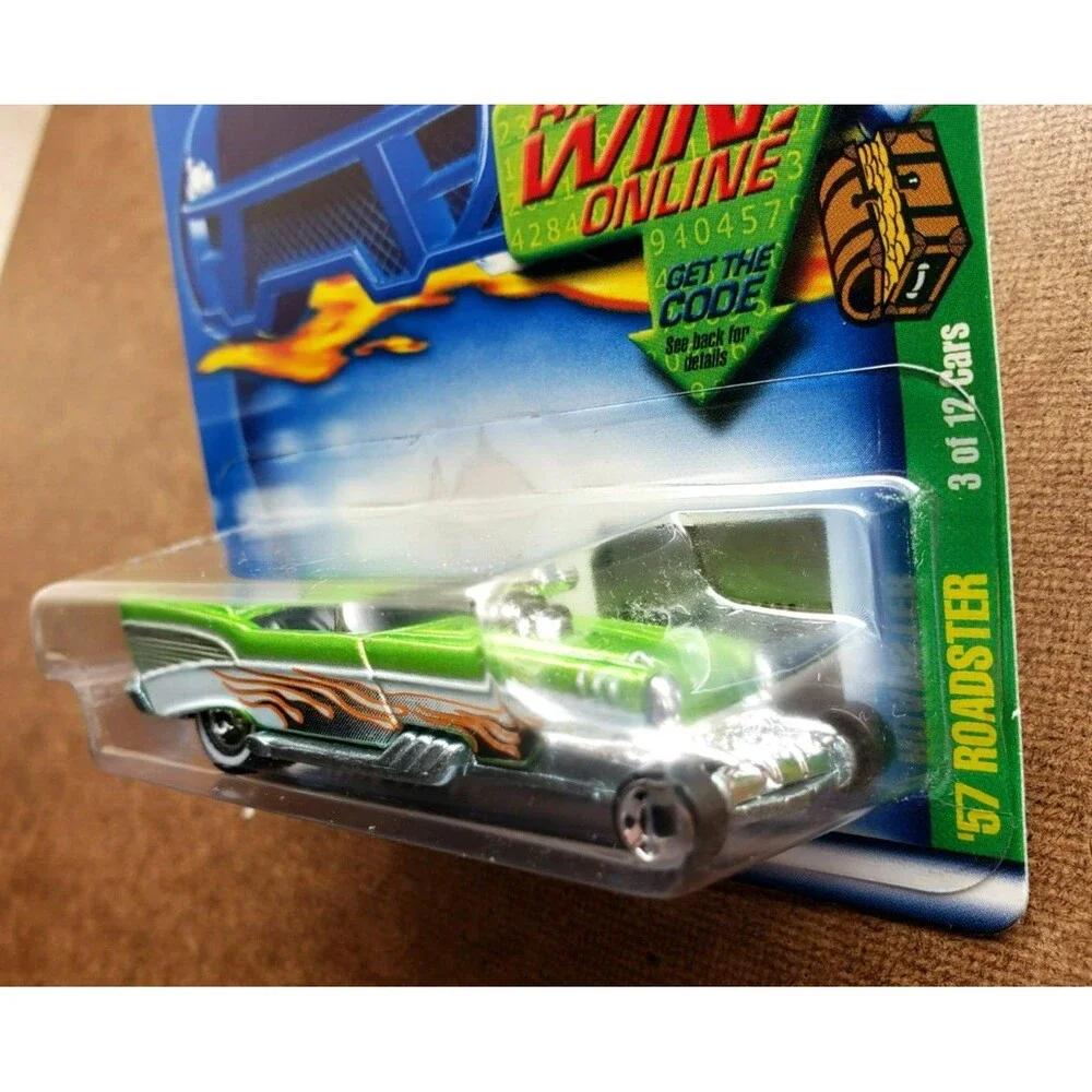 Hot Wheels '57 ROADSTER 2002 TREASURE HUNT #03/12 1:64 #54323 WL RR & Micro 5-SP